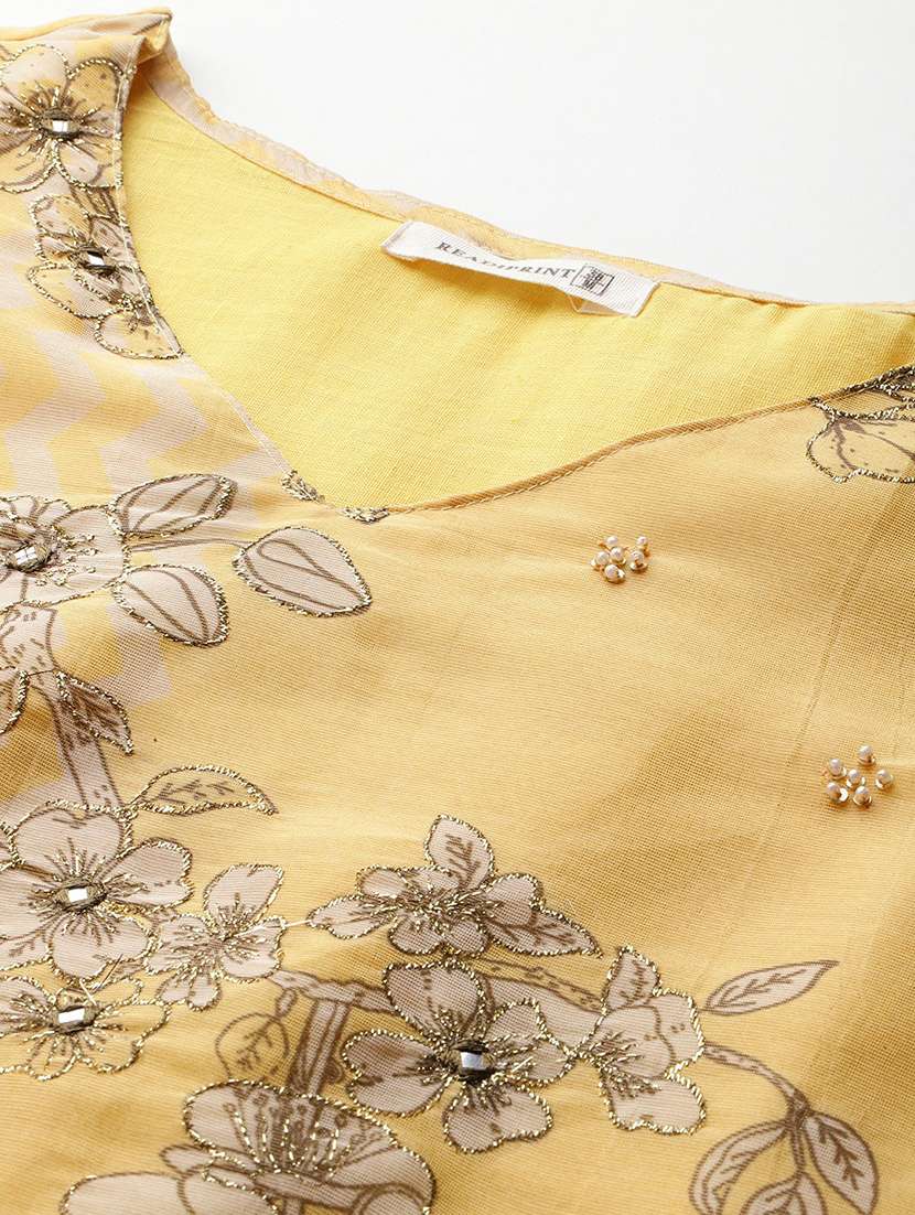 women three quarter sleeve kurta pant with dupatta set - 21719638 -  Standard Image - 5