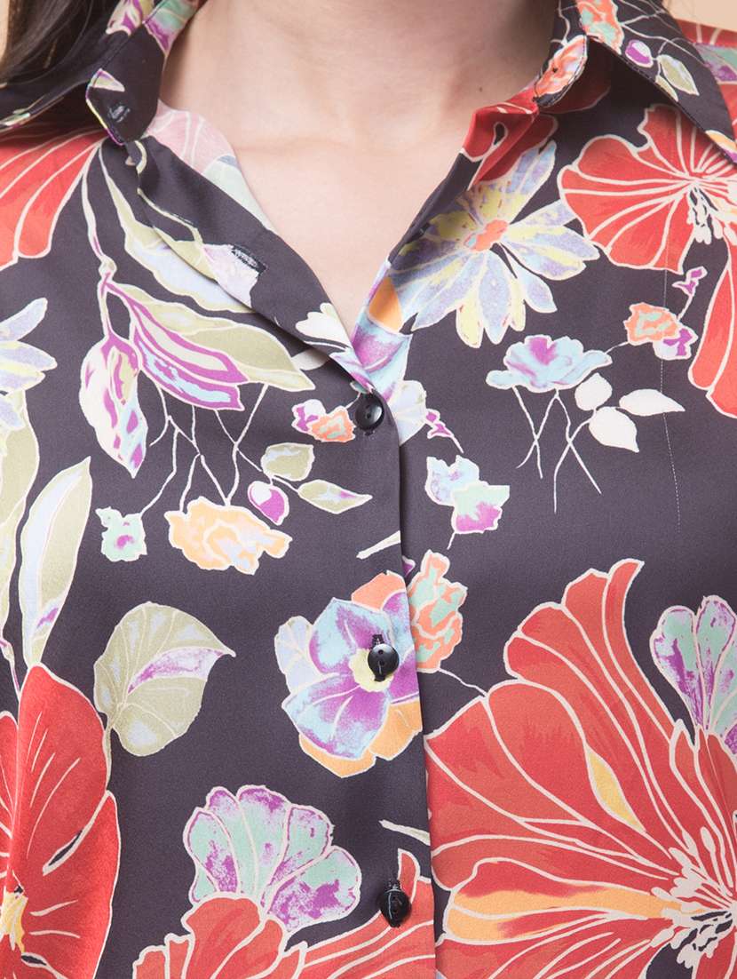 women printed collared regular shirt - 21719703 -  Standard Image - 3