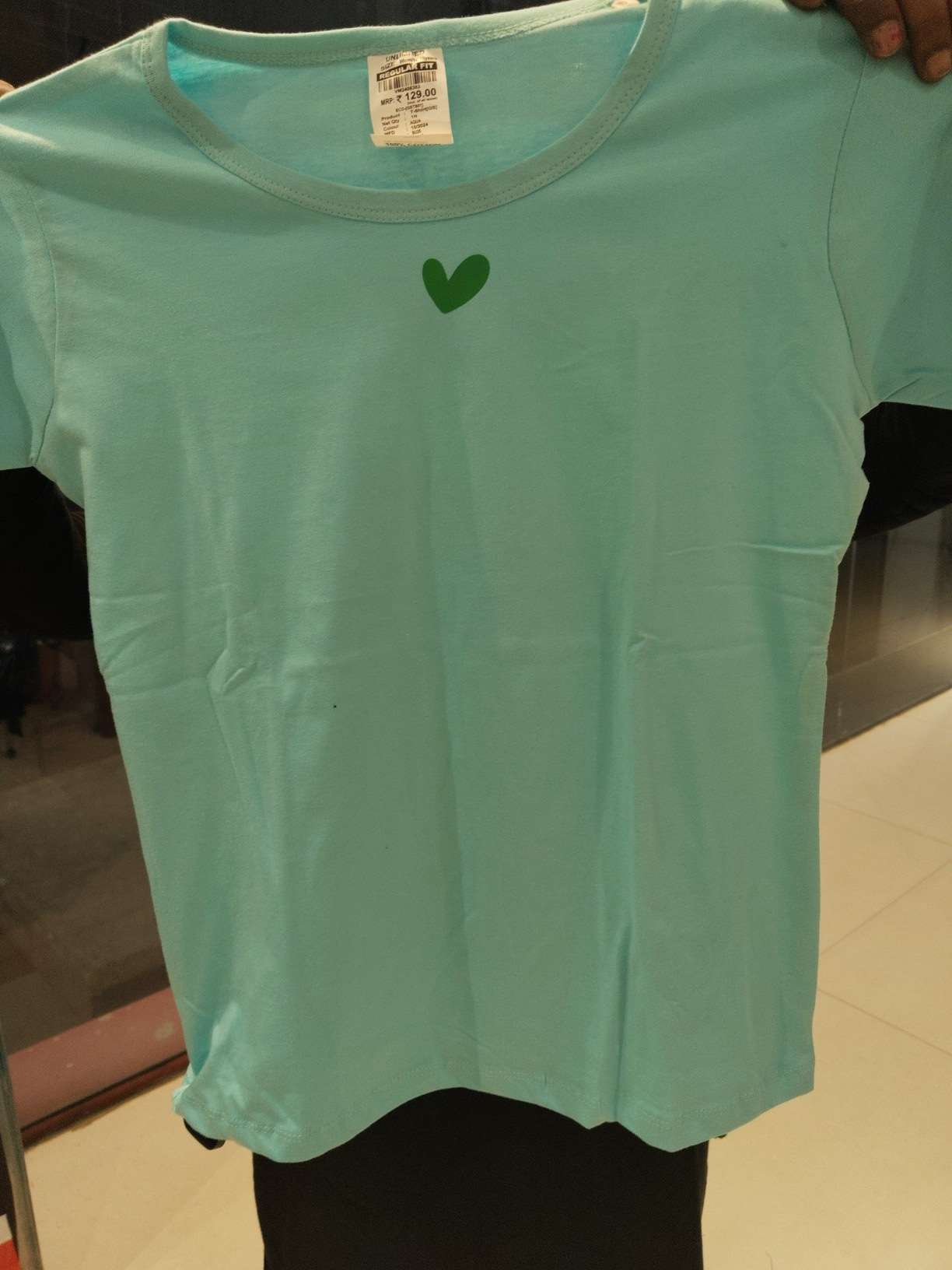 aqua single jersey tshirt - 21719948 - Zoom Image - 0