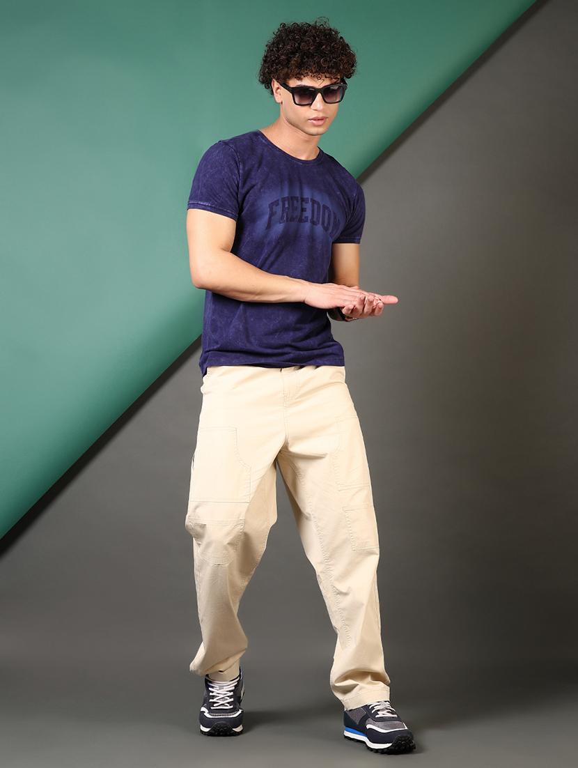 men printed short sleeves slim fit t-shirt - 21720024 - Standard Image - 3