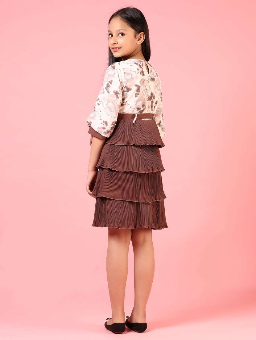 women floral printed layered dress - 21720440 -  Standard Image - 3