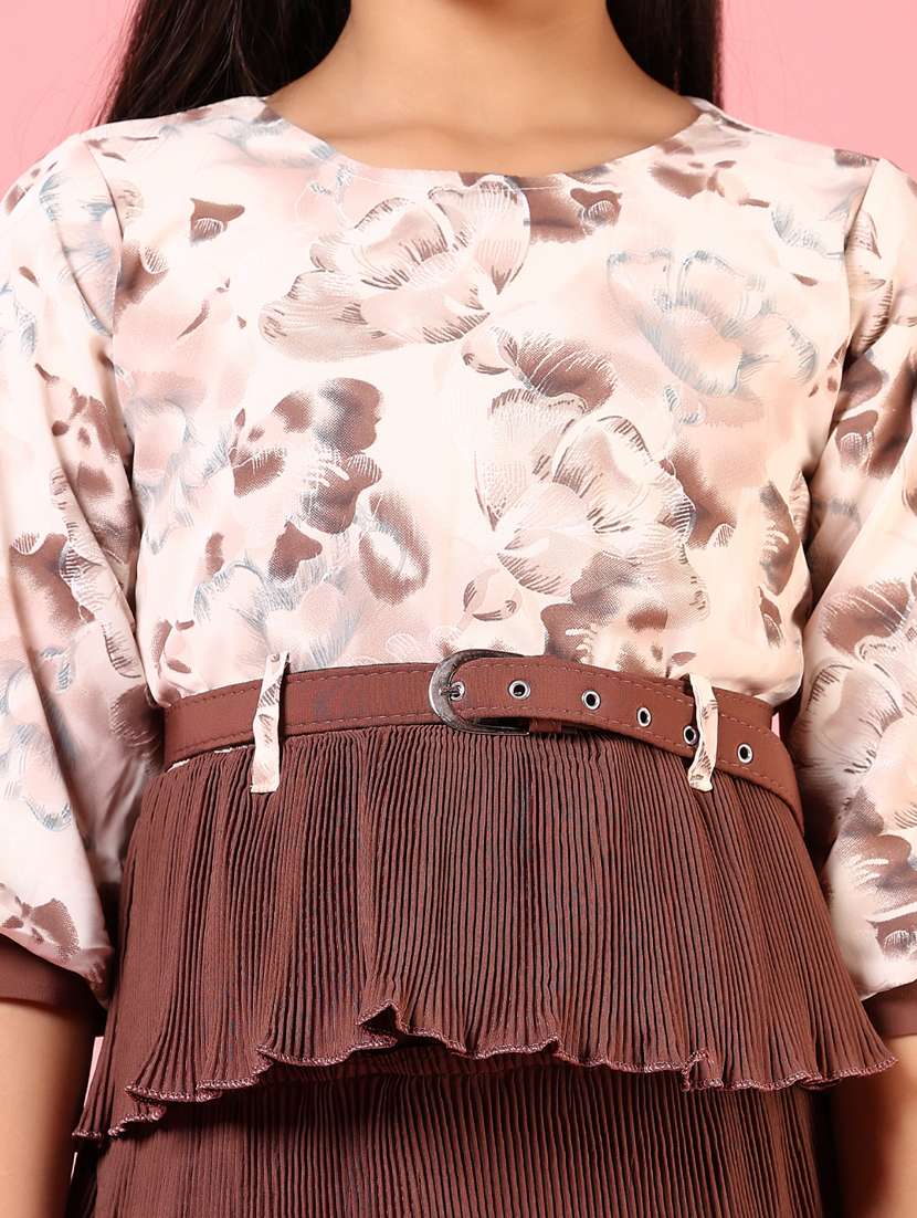 women floral printed layered dress - 21720440 -  Standard Image - 5