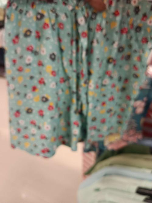 light green rayon shorts and threefourth - 21720454 - Standard Image - 0