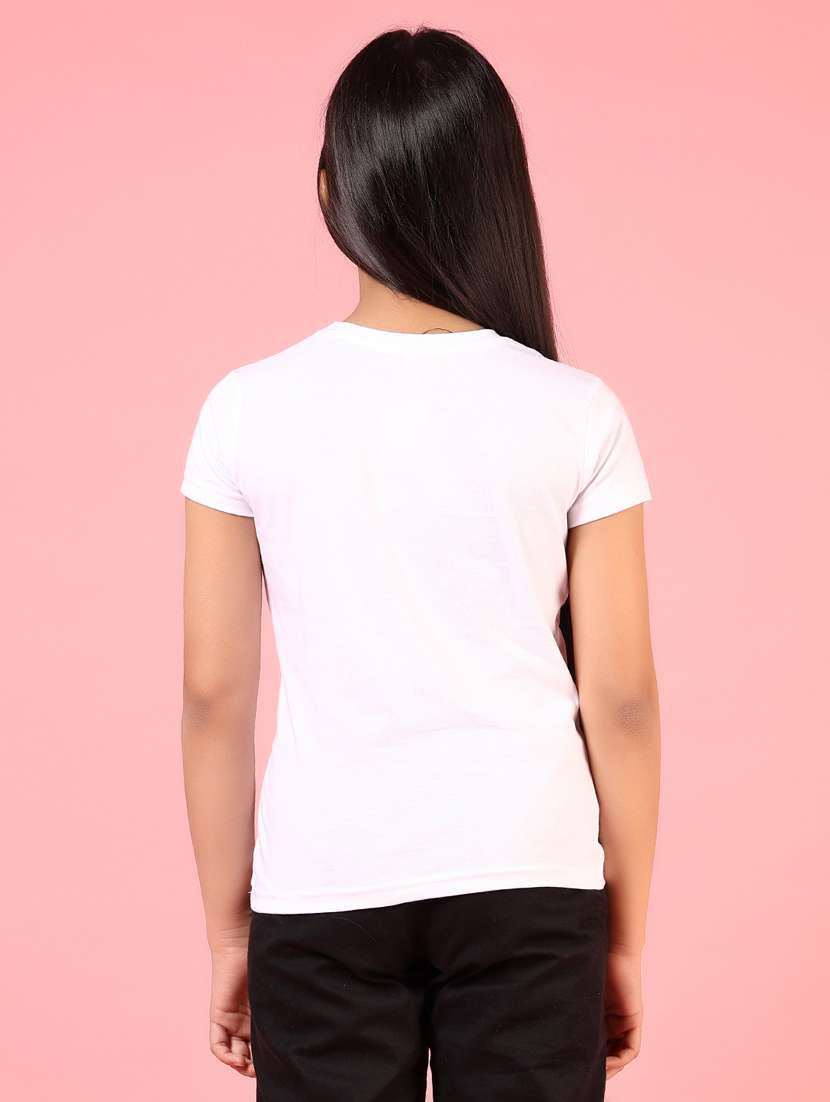 girls printed short sleeves round neck tee - 21720474 -  Standard Image - 3