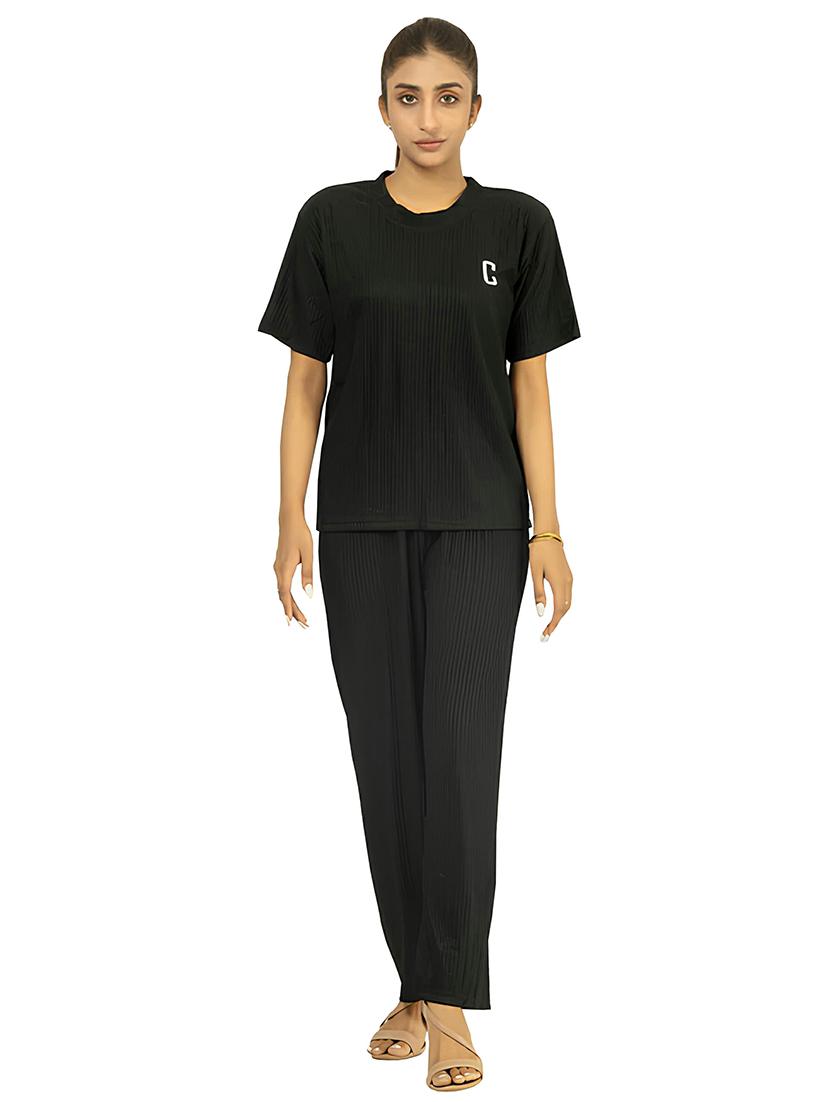 women solid top and palazzos co-ord - 21720642 - Zoom Image - 0