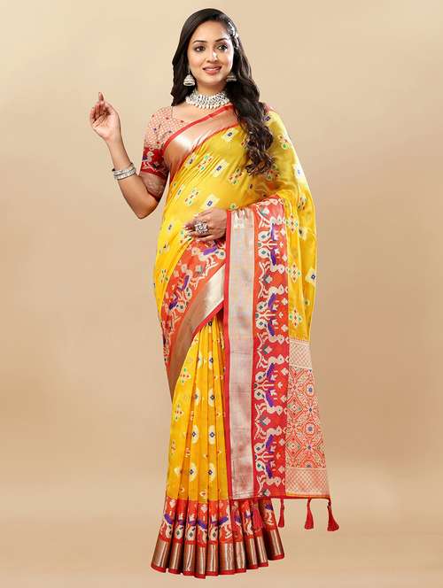 women self design banarasi saree with blouse - 21720775 - Standard Image - 0