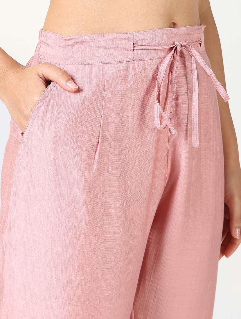 women solid tapered pant - 21720814 -  Standard Image - 5