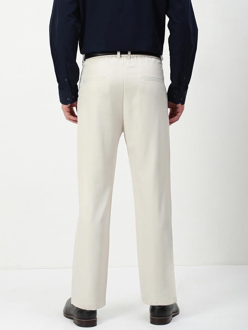men mid rise solid pleated formal trouser - 21720912 - Standard Image - 3