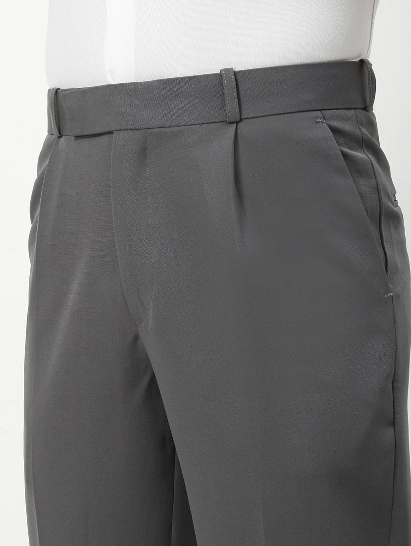 men mid rise solid pleated formal trouser - 21720916 - Standard Image - 5