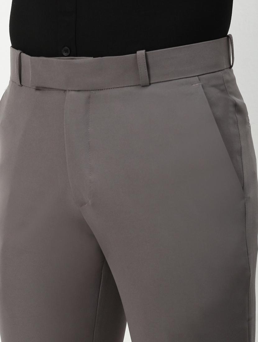 men mid rise solid flat front formal trouser - 21720918 - Standard Image - 5