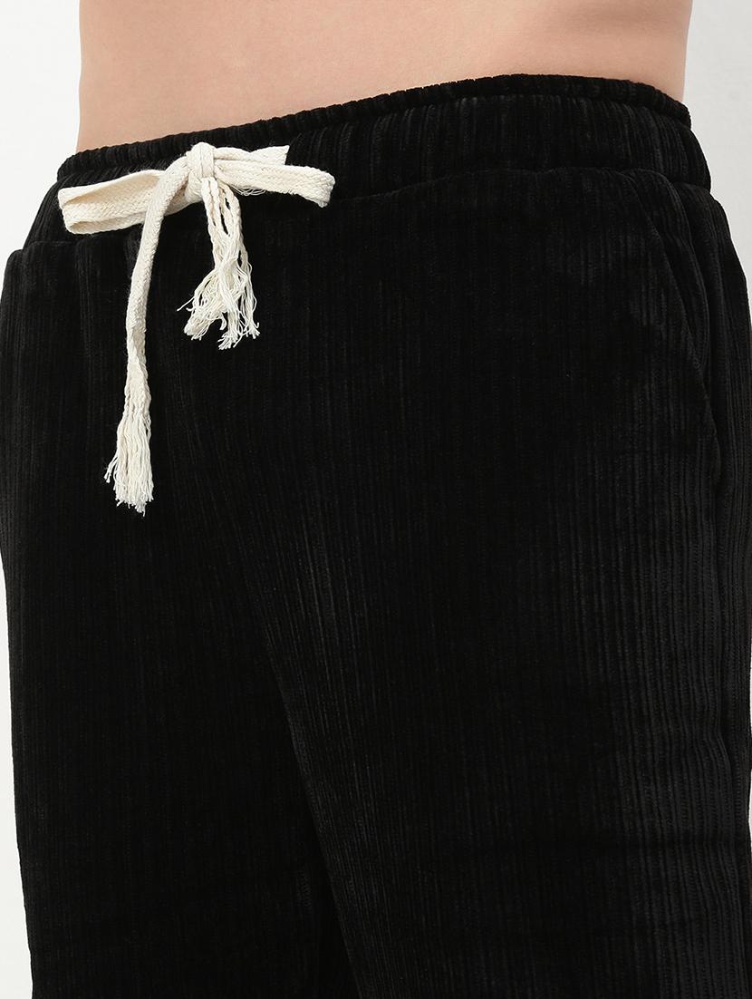 men low rise solid ankle length track pant - 21720920 - Standard Image - 5