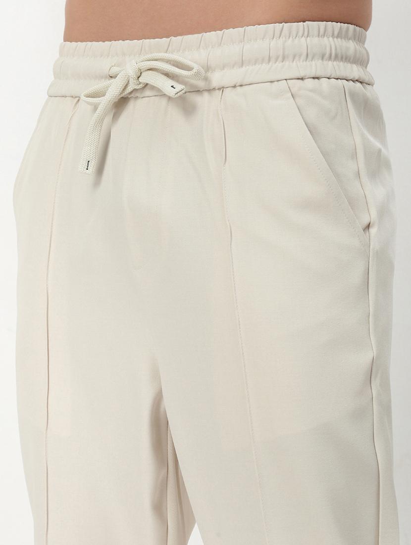 men low rise solid ankle length track pant - 21720922 - Standard Image - 5
