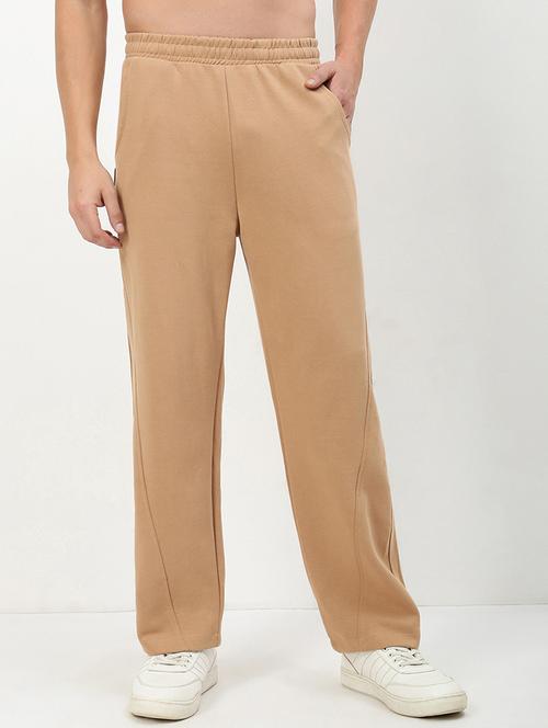 men low rise solid ankle length track pant - 21720924 - Standard Image - 0