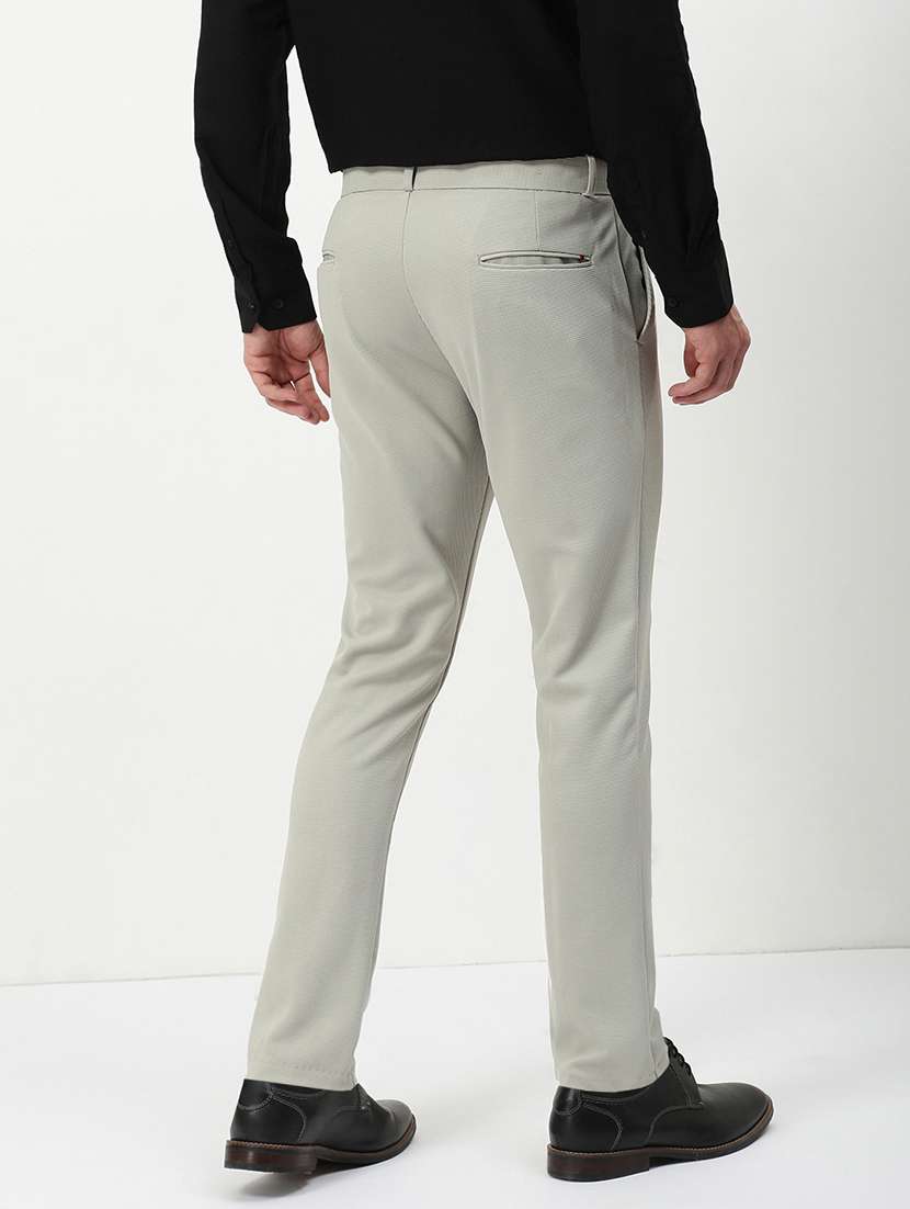 men mid rise solid flat front formal trouser - 21720926 -  Standard Image - 3