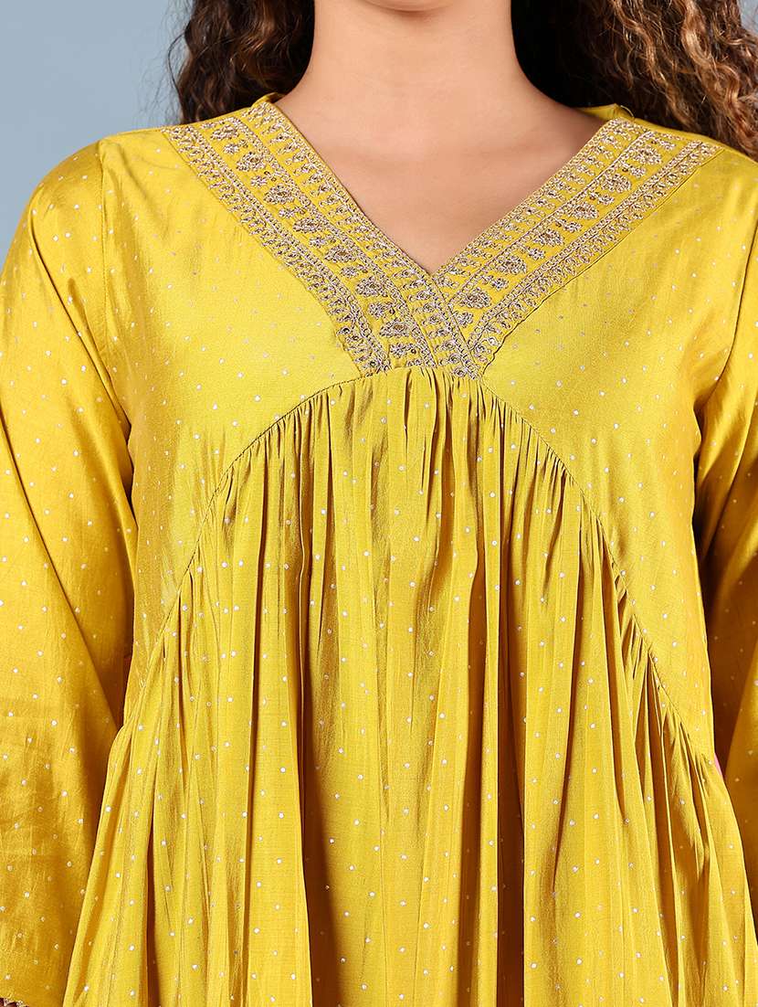 Women Embroidered A Line Ethnic Dress