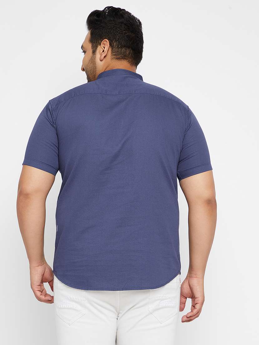 men mandarin neck solid short kurta - 21721346 -  Standard Image - 3