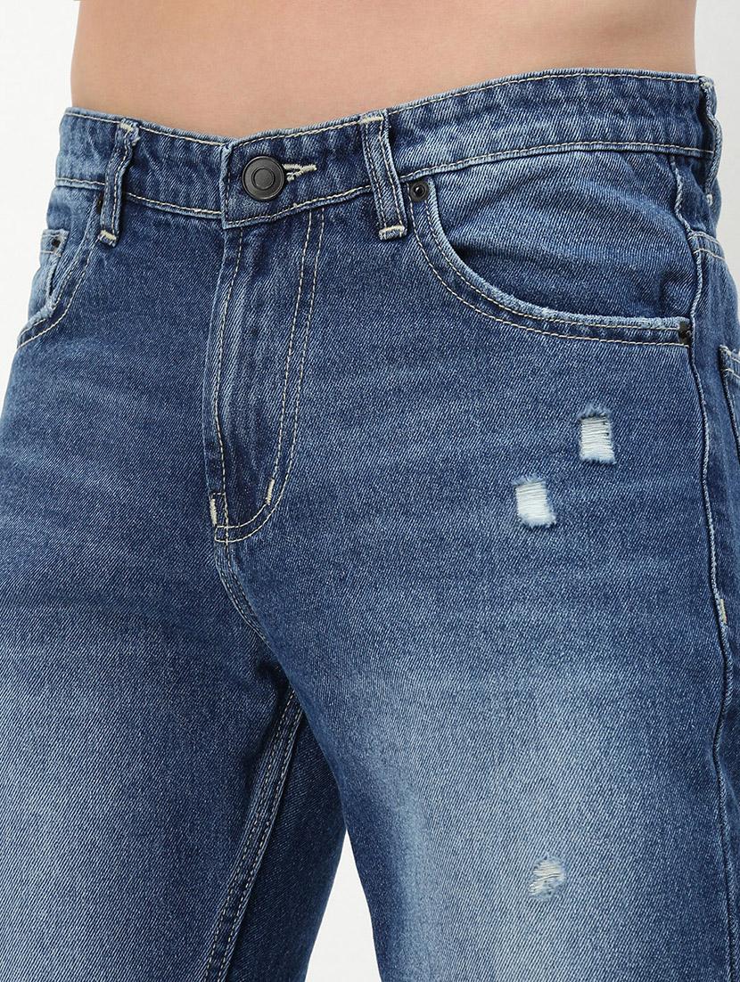 men low rise distressed denim jeans - 21721354 - Standard Image - 5