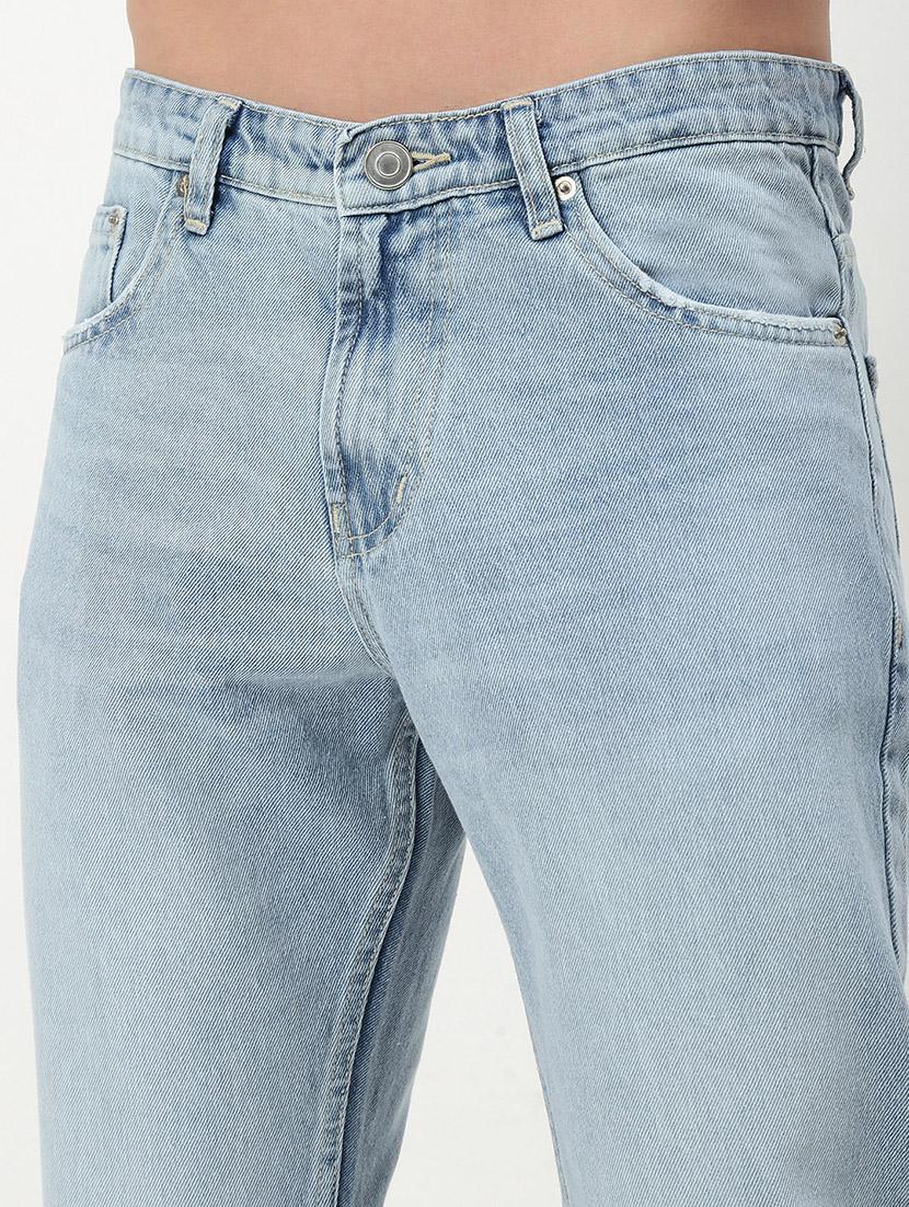 men low rise plain denim jeans - 21721359 - Standard Image - 5