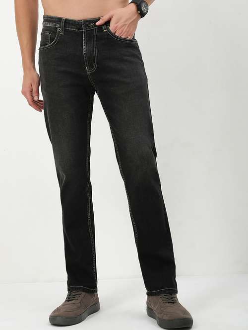 men low rise washed denim jeans - 21721361 -  Standard Image - 0