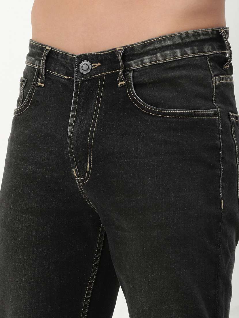 men low rise washed denim jeans - 21721361 -  Standard Image - 5