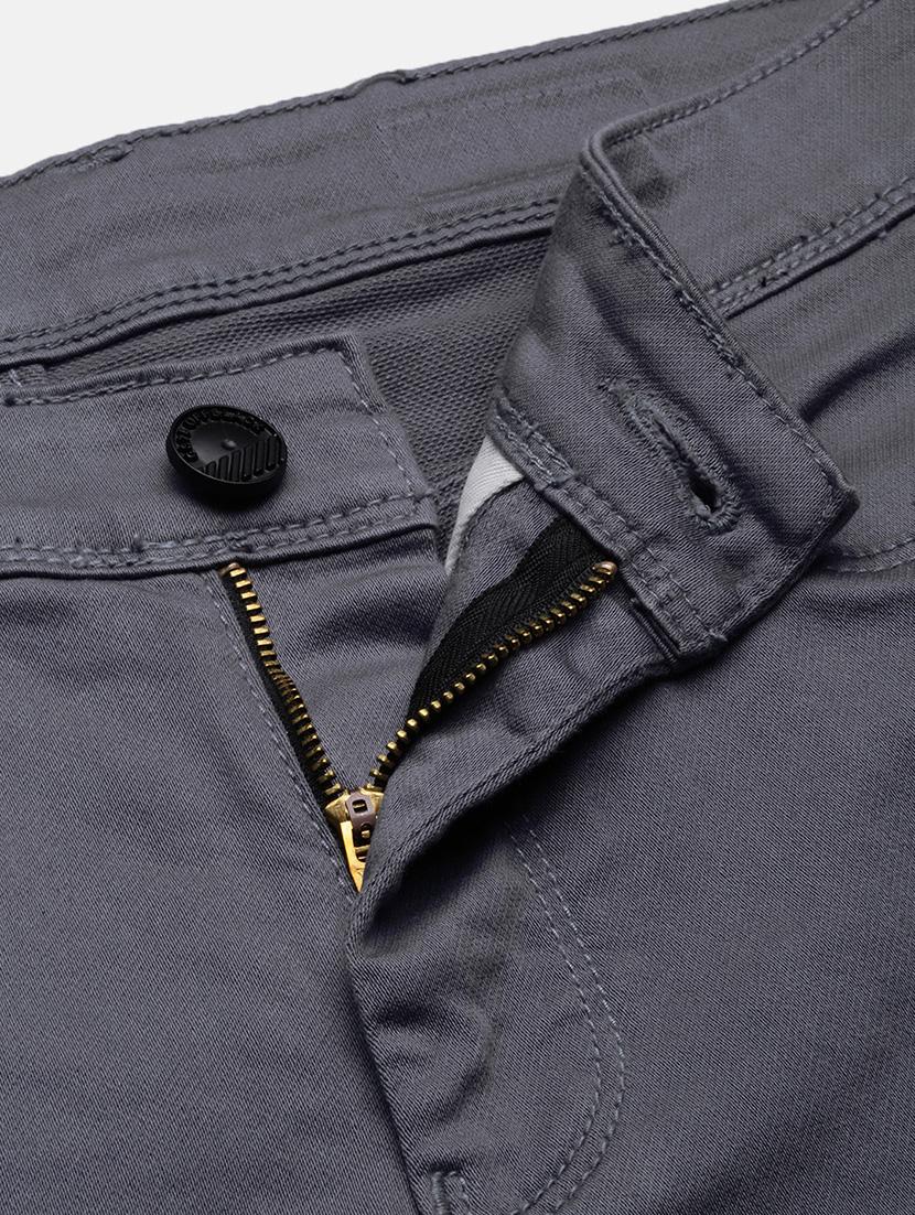 men low rise plain denim jeans - 21721369 - Standard Image - 5