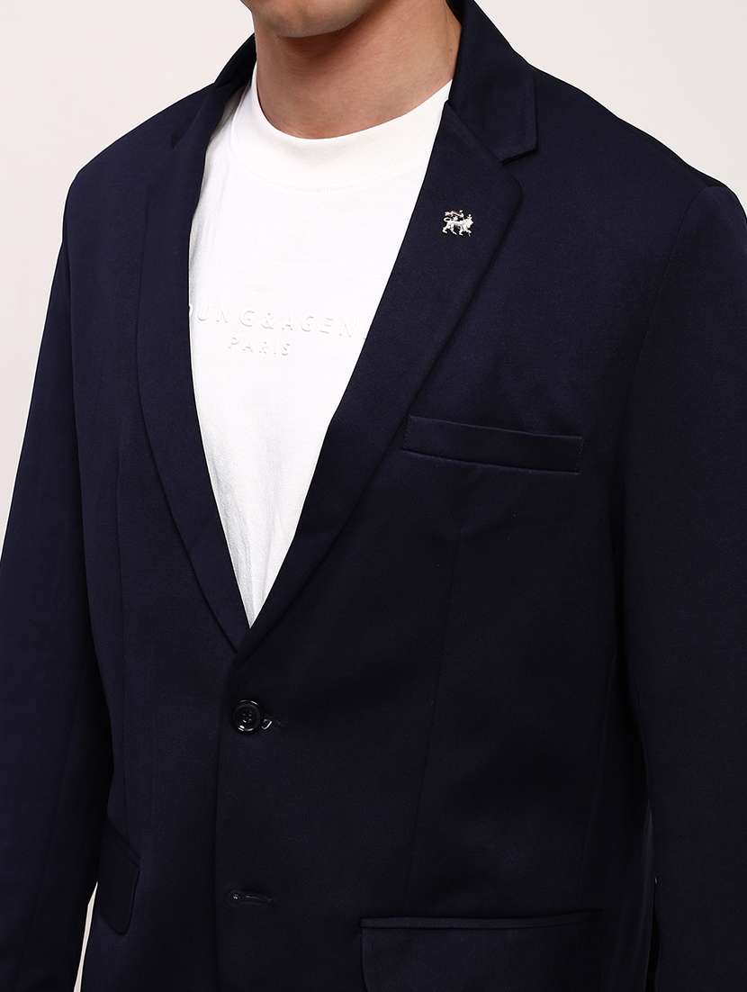 men's solid single-breasted blazer - 21721379 -  Standard Image - 5