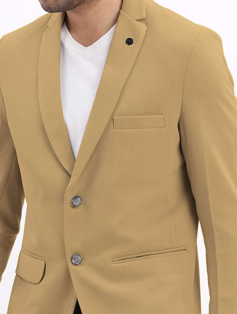 men's solid single-breasted blazer - 21721394 -  Standard Image - 5