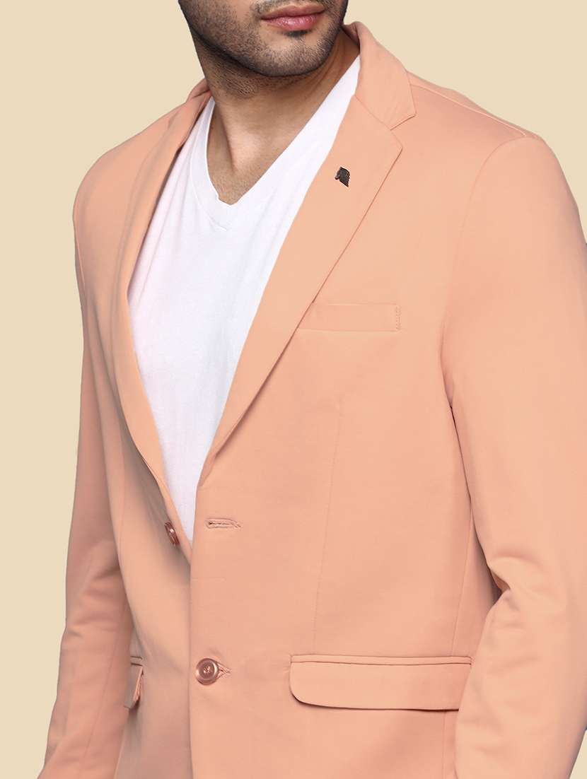 men's solid single-breasted blazer - 21721402 -  Standard Image - 5