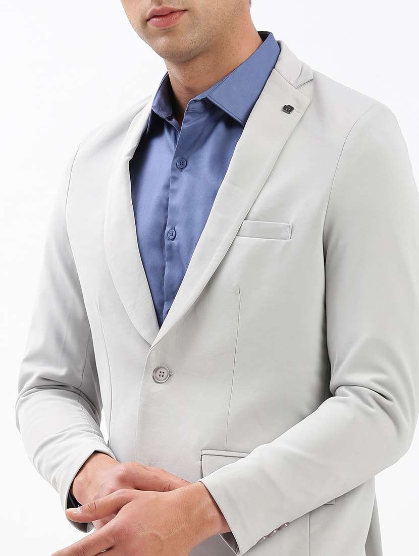 men's solid single-breasted blazer - 21721406 -  Standard Image - 5