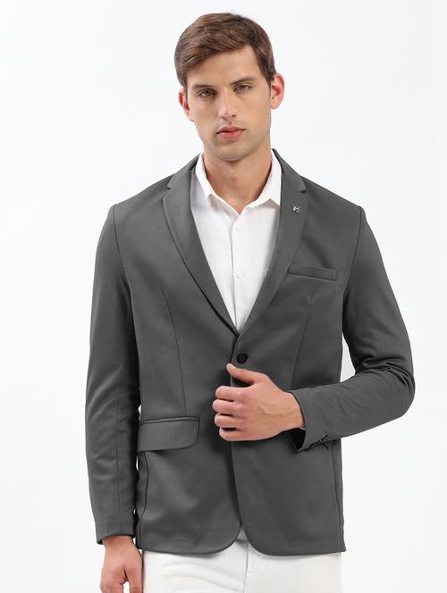 men's solid single-breasted blazer - 21721411 - Standard Image - 0