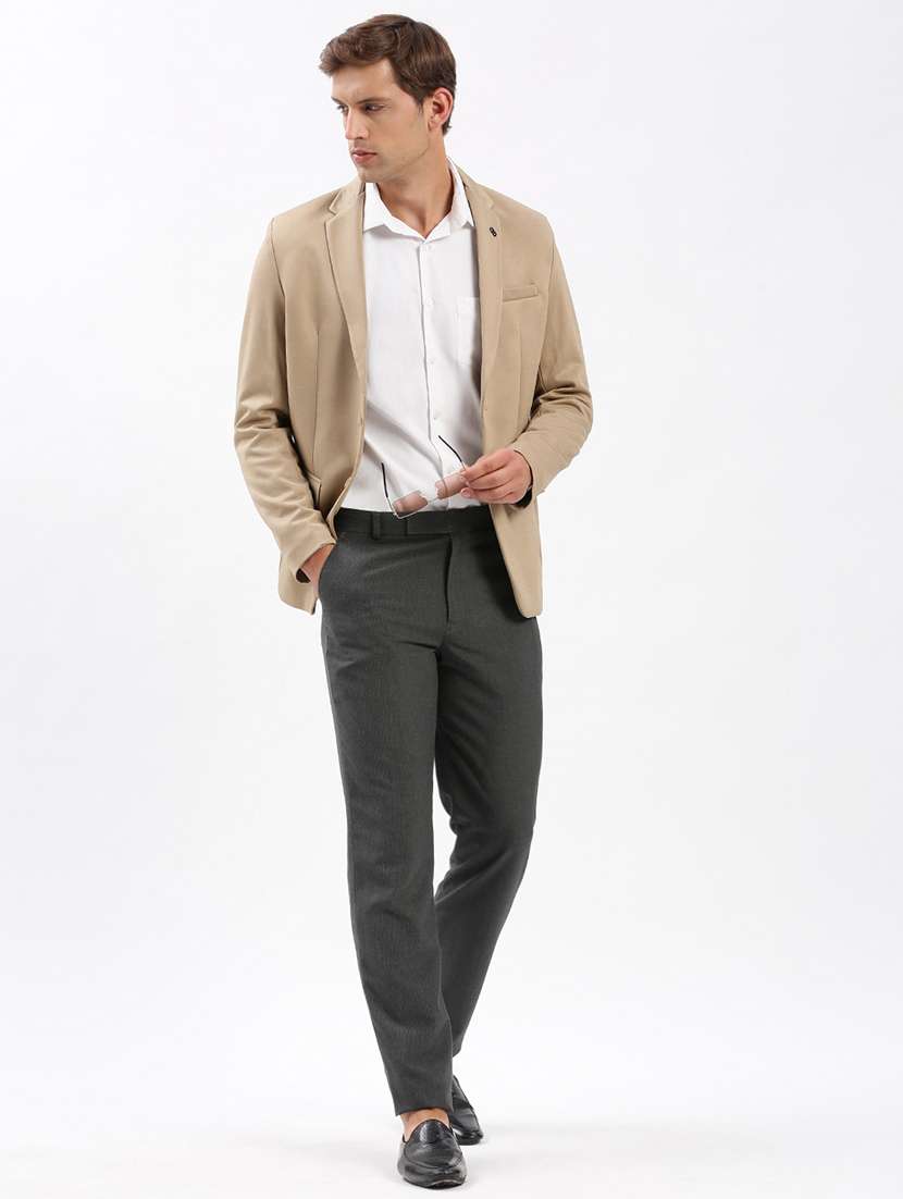men's solid single-breasted blazer - 21721412 -  Standard Image - 5