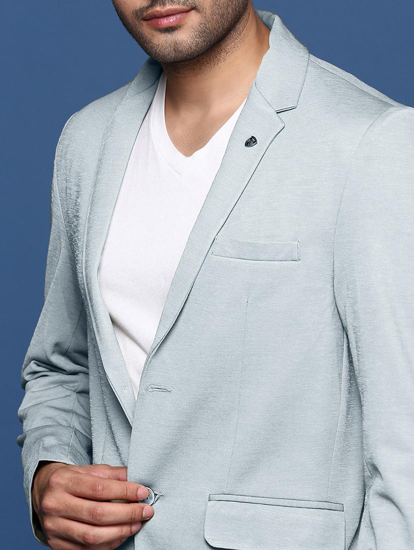 men's solid single-breasted blazer - 21721413 - Standard Image - 5