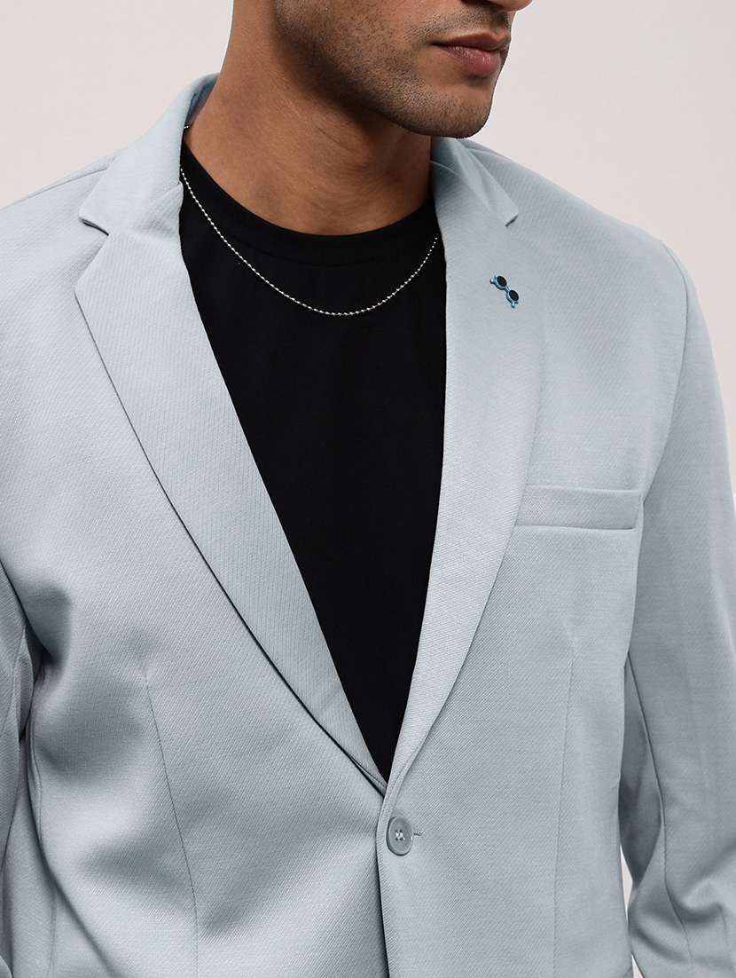 men's solid single-breasted blazer - 21721418 -  Standard Image - 5