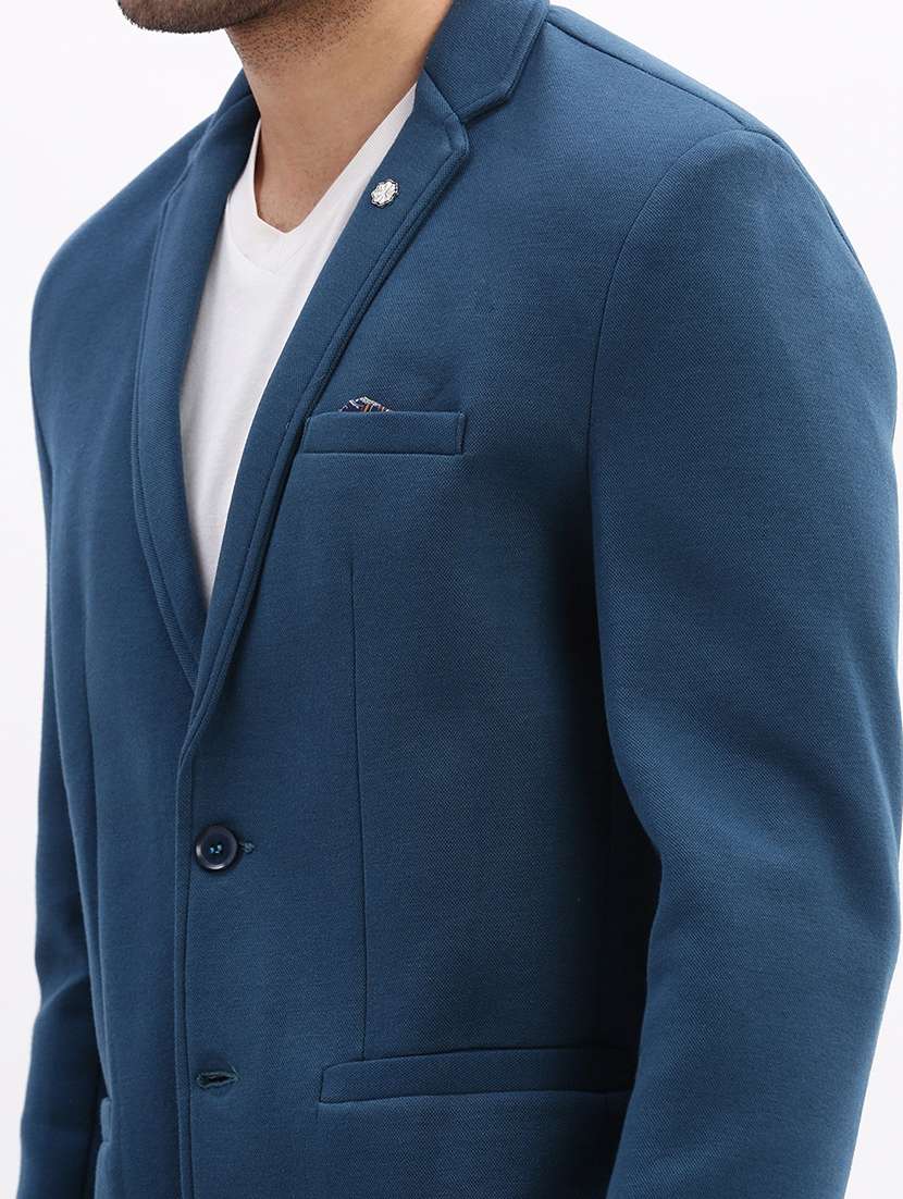 men's solid single-breasted blazer - 21721419 -  Standard Image - 5