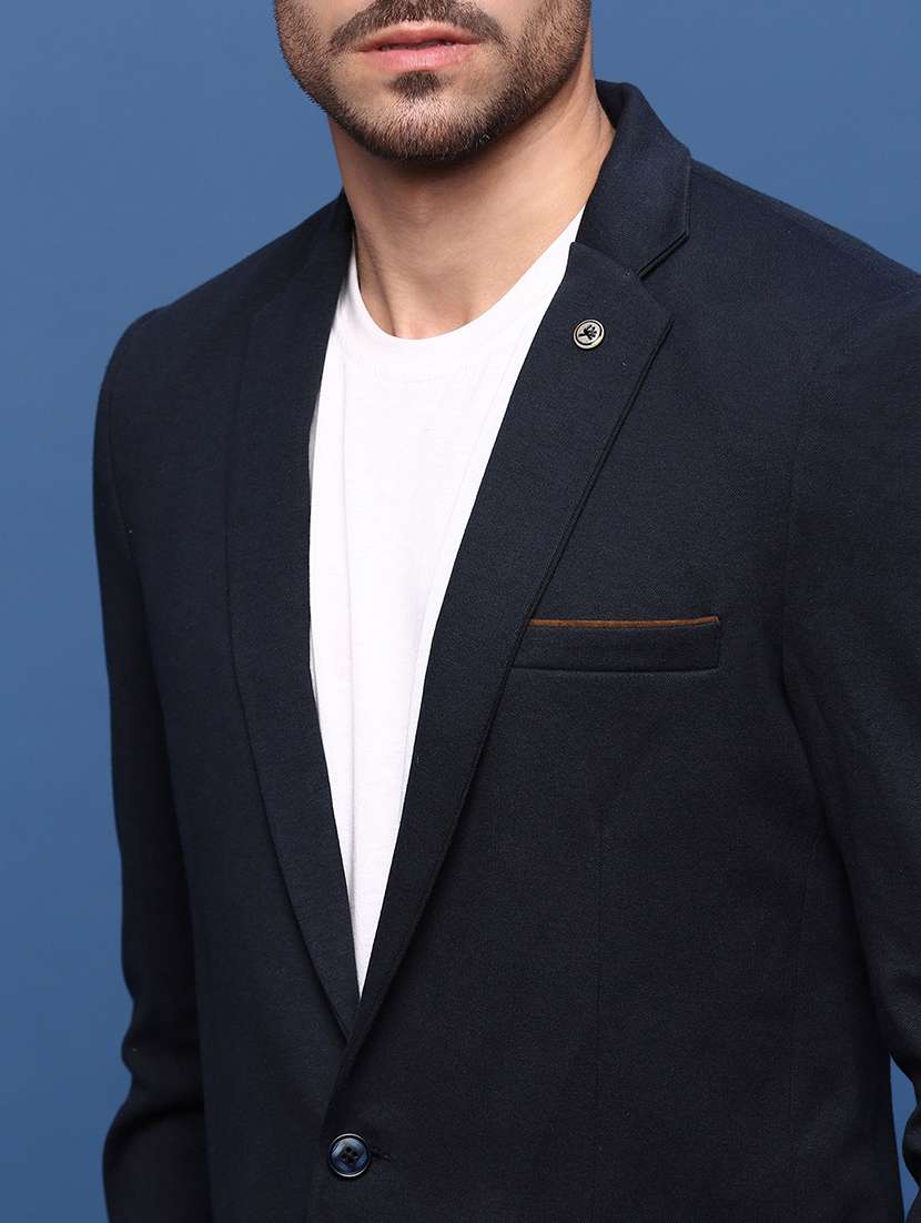 men's solid single-breasted blazer - 21721428 -  Standard Image - 5