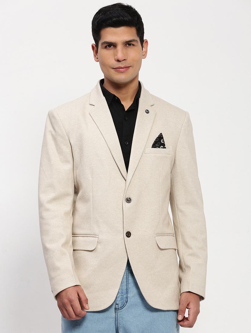 men's solid single-breasted blazer - 21721436 - Zoom Image - 0