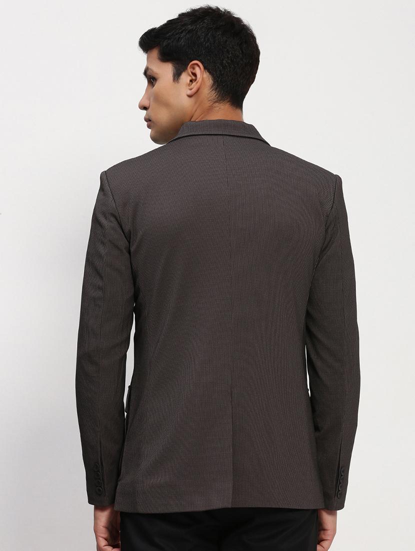 men's solid single-breasted blazer - 21721437 - Standard Image - 3