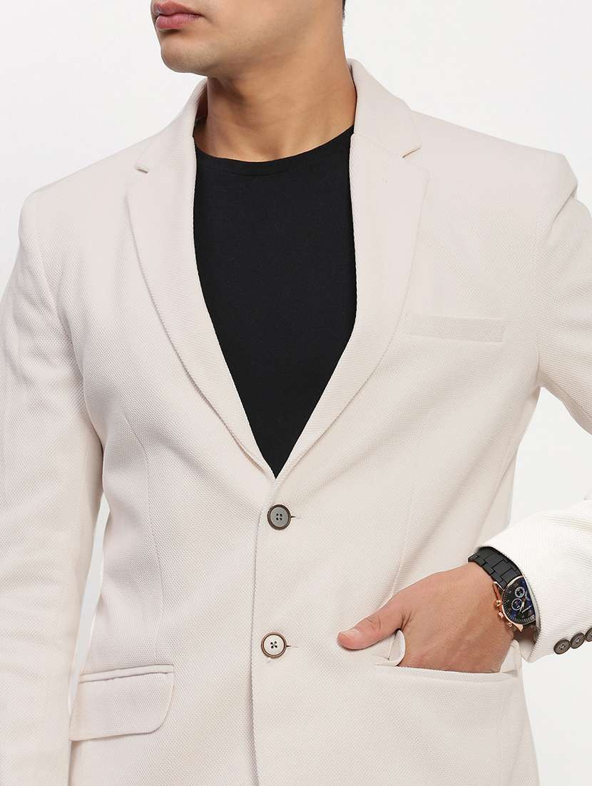 men long sleeves solid single breasted casual blazer - 21721446 -  Standard Image - 5