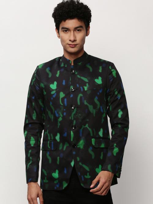 men printed long sleeve bandhgalas casual blazer - 21721511 -  Standard Image - 0