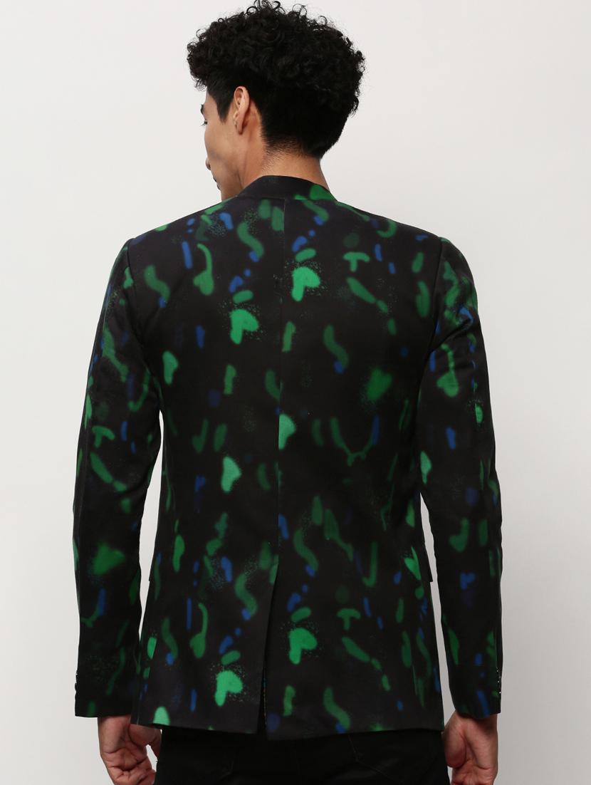 men printed long sleeve bandhgalas casual blazer - 21721511 - Standard Image - 3