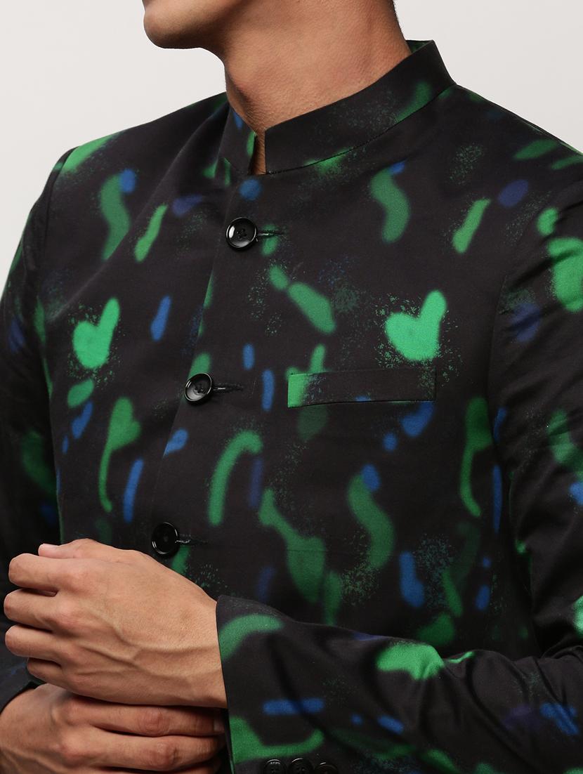 men printed long sleeve bandhgalas casual blazer - 21721511 - Standard Image - 5