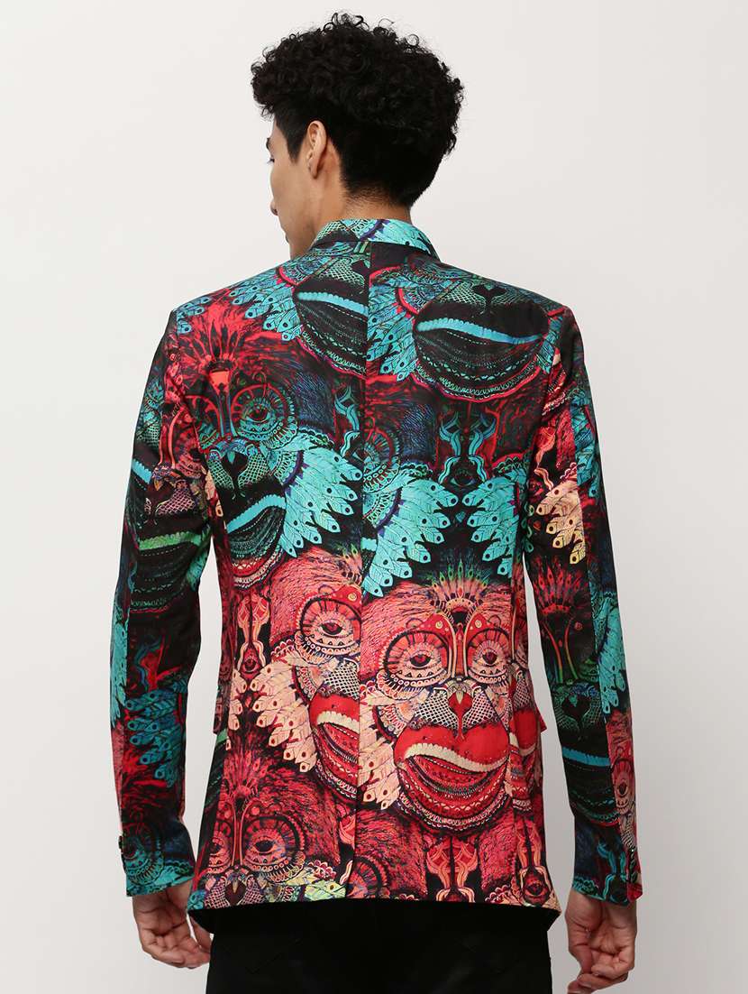 Men Printed Long Sleeve Bandhgalas Casual Blazer - 21721516 -  Standard Image - 3
