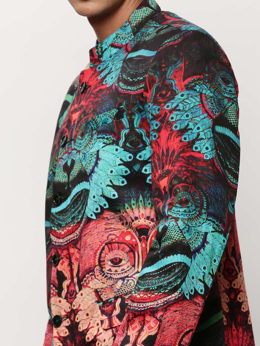 Men Printed Long Sleeve Bandhgalas Casual Blazer - 21721516 -  Standard Image - 5
