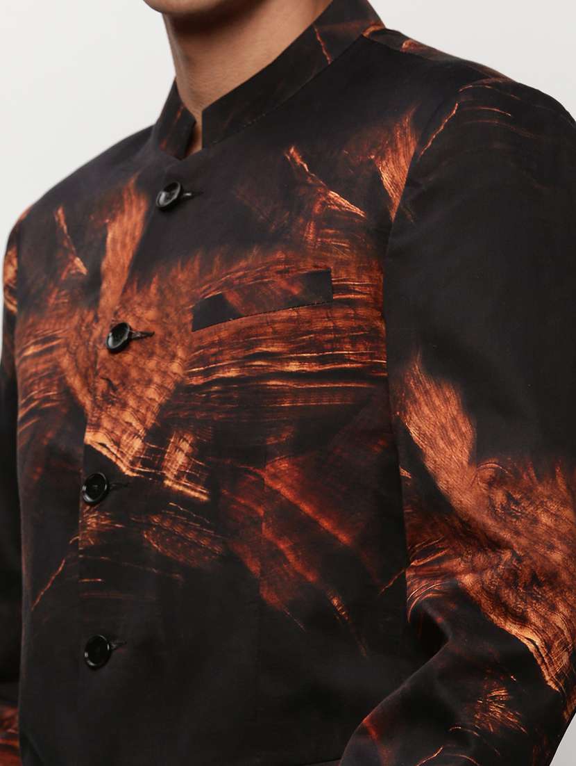 Men Printed Long Sleeve Bandhgalas Casual Blazer - 21721517 -  Standard Image - 5