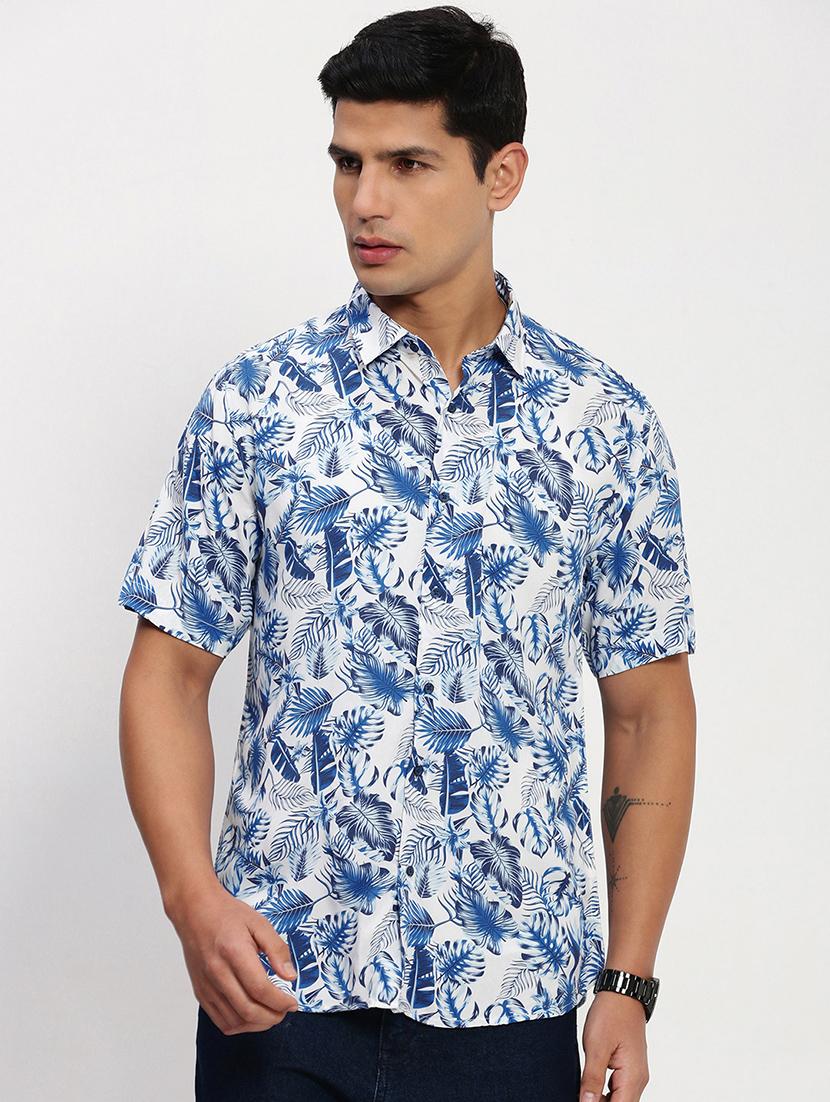 men short sleeves printed casual shirt - 21721539 - Zoom Image - 0