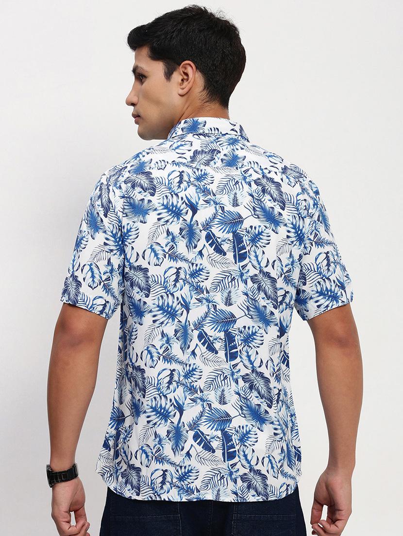 men short sleeves printed casual shirt - 21721539 - Standard Image - 3