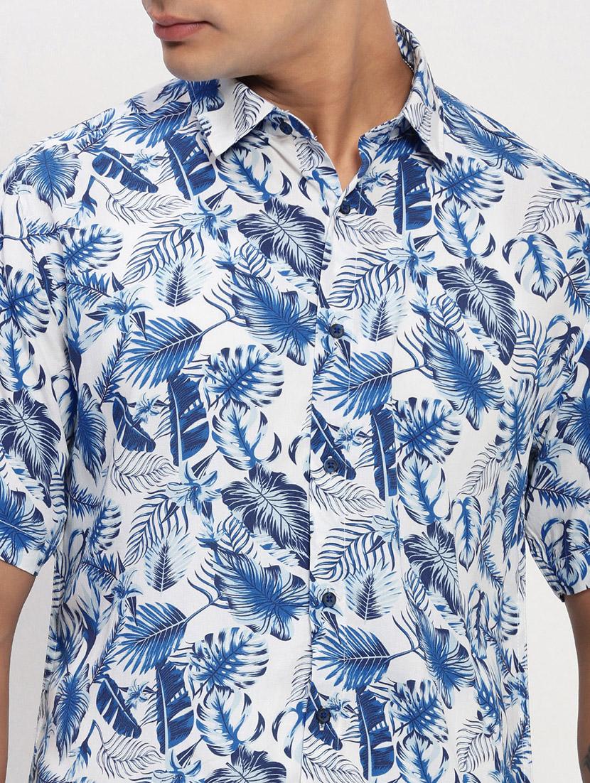 men short sleeves printed casual shirt - 21721539 - Standard Image - 5