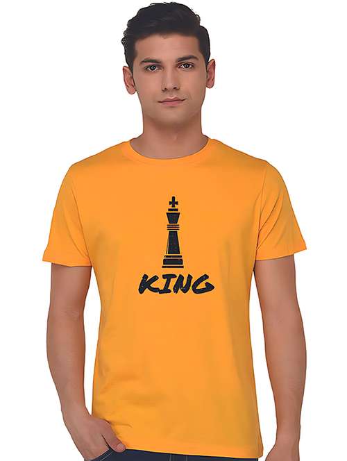 men front print short sleeve t-shirt - 21721560 - Standard Image - 0