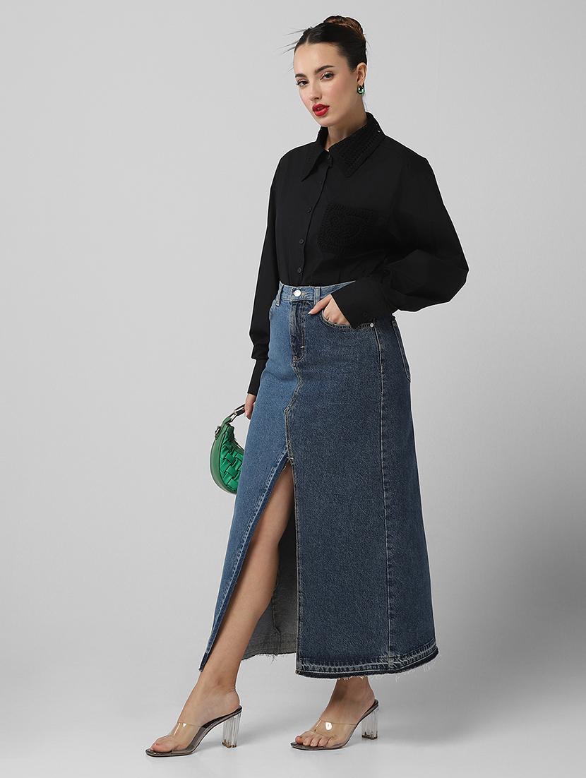 women solid long sleeve shirt - 21721651 - Standard Image - 5