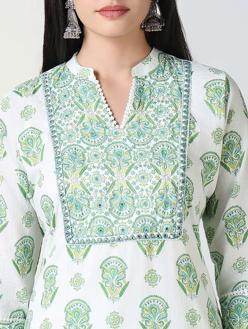 women printed kurta pant set with dupatta - 21721712 -  Standard Image - 5